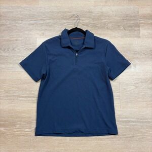 Oobe Hydrovent‎ Quarter Zip Polo Short Sleeve Shirt Women's Medium Color Navy
